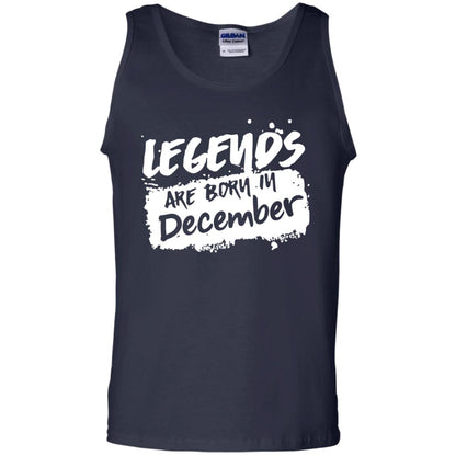 December Birthday Shirt Legends Are Born In December Navy