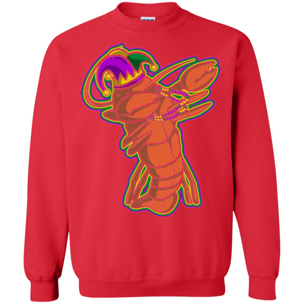 Dabbing Mardi Gras Crawfish T-shirt Mardi Gras Gift Shirt Red
