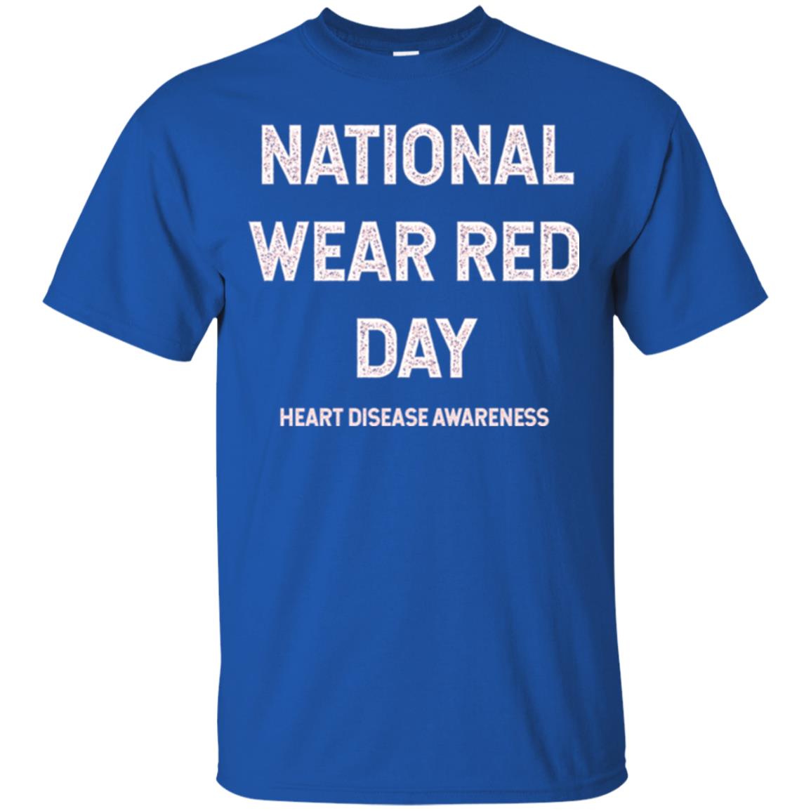 Heart Disease Awareness T-shirt National Wear Red Day Royal