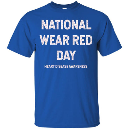 Heart Disease Awareness T-shirt National Wear Red Day Royal