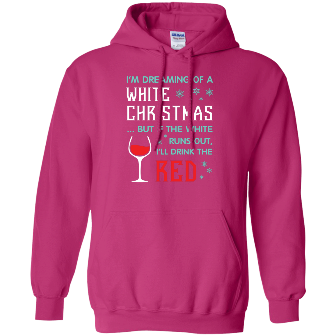 Christmas T-shirt I'm Dreaming Of A White Christmas Heliconia