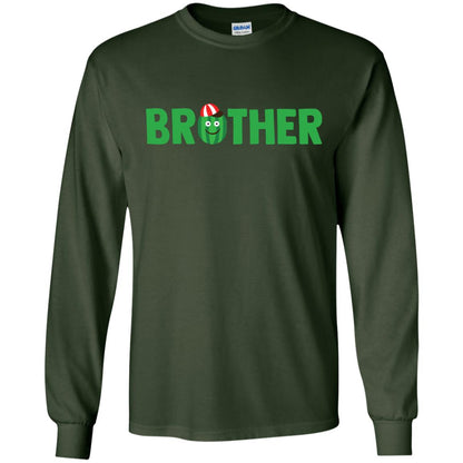 Brother Watermelon Funny Summer Melon Fruit Shirt For Brother Forest Green