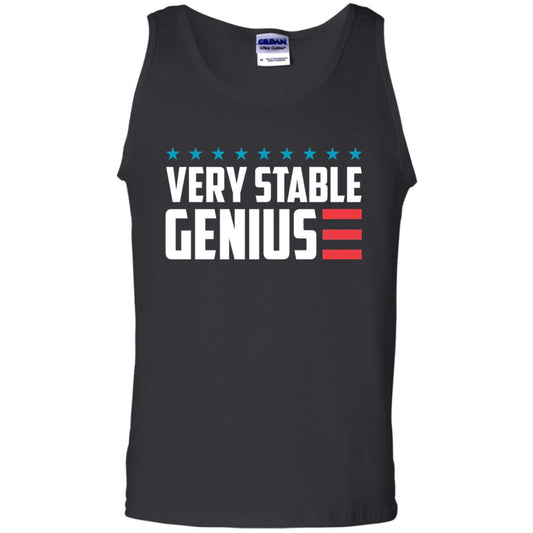 Funny Political T-shirt Very Stable Genius Black
