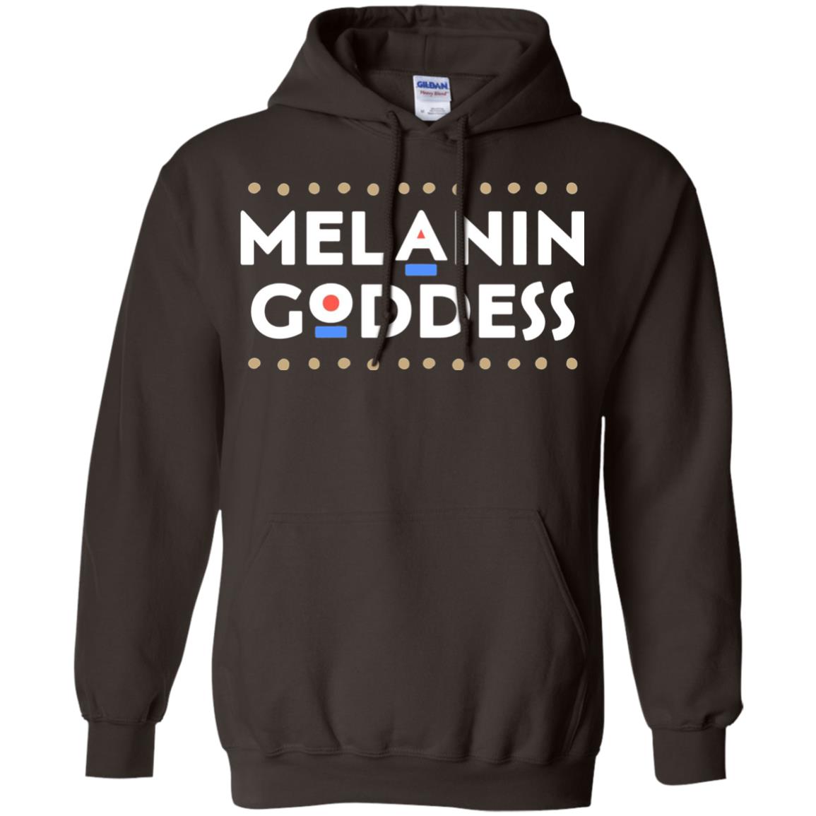 Melanin Goddess African T-shirt Black Girl Poppin_ Dark Chocolate