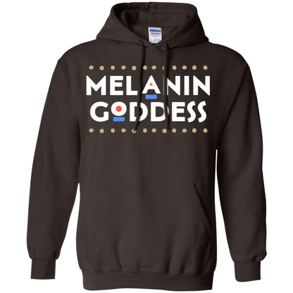 Melanin Goddess African T-shirt Black Girl Poppin_ Dark Chocolate