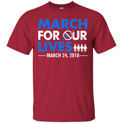 March For Our Lives March 24 2018 Gun Control T-shirt Cardinal