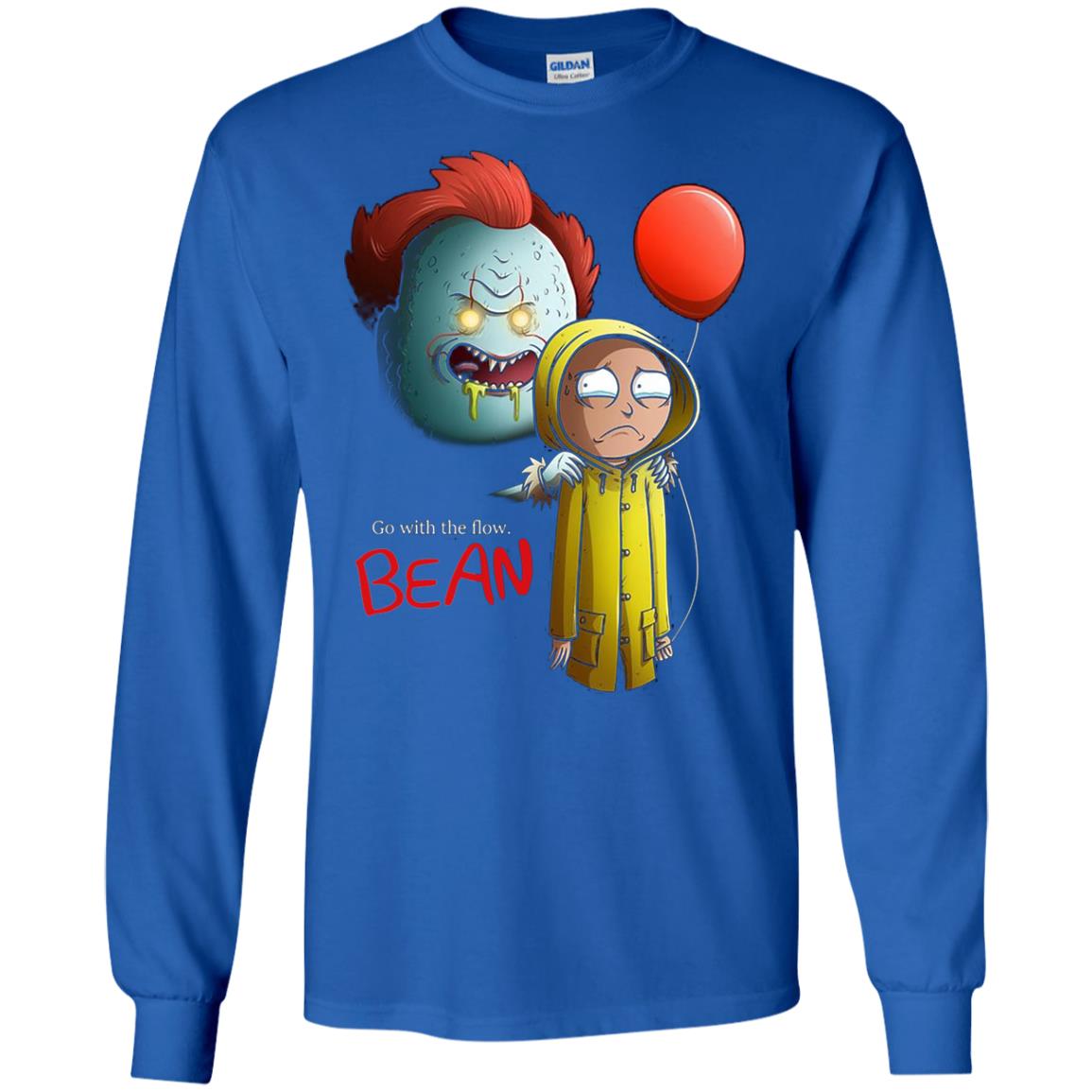 Go With The Flow It And Bean Horror Movie Shirt Royal