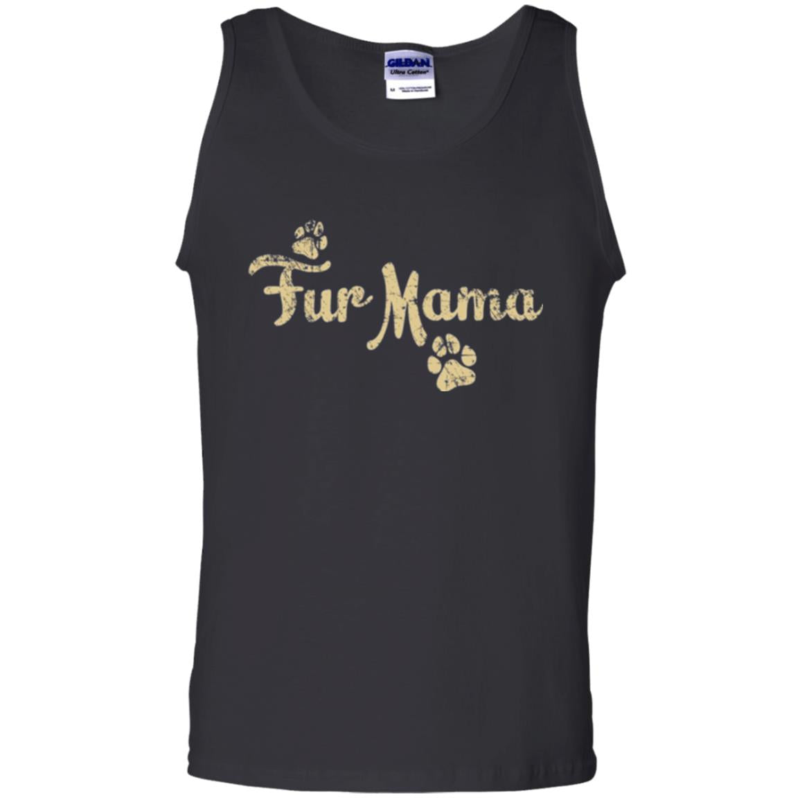Fur Mama Mommy Love Dog T-shirt Black