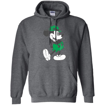 Mickey Mouse St. Patrick_s Day T-shirt Dark Heather