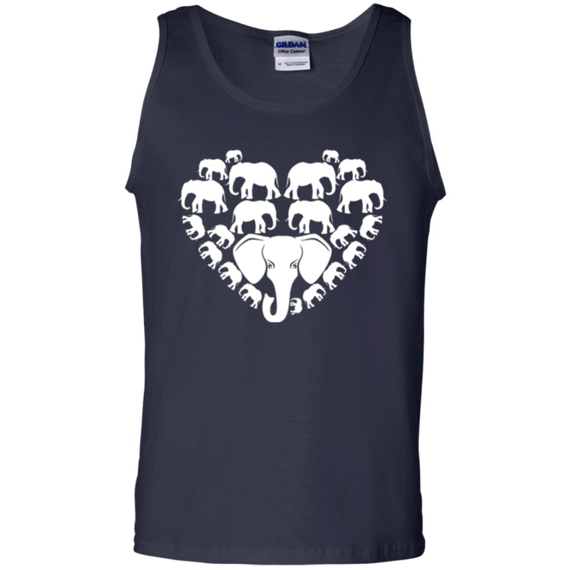 Elephant Lovers T-shirt Special Elephant Heart Navy