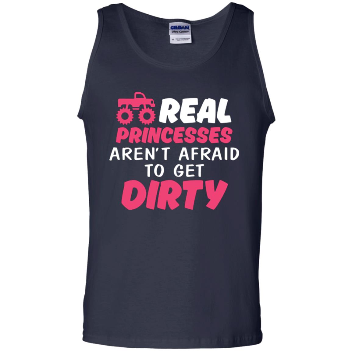 Monster Truck Girl T-shirt Real Princesses Aren’t Afraid To Get Dirty Navy