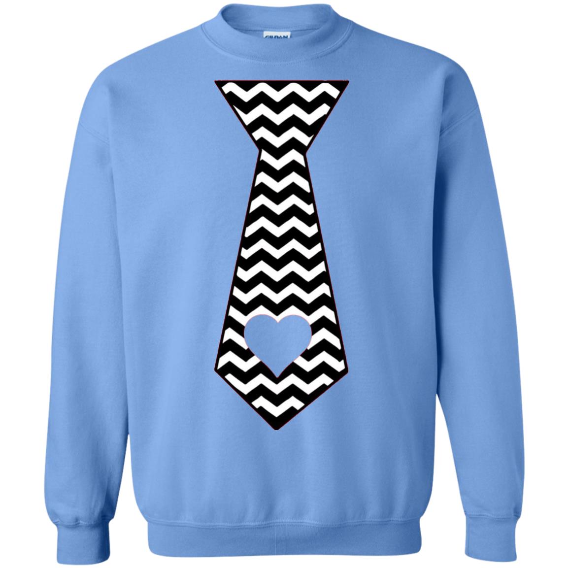 Valentines Day T-shirt Tie Heart Carolina Blue