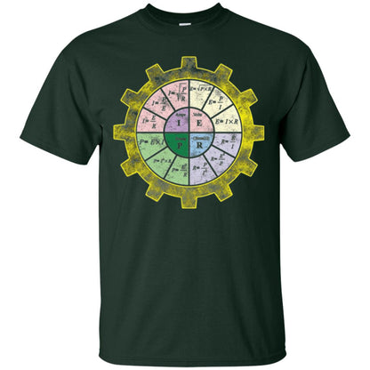 Ohms Law Shirt-ohms Law Diagram Electrical Engineer T-shirt Forest Green