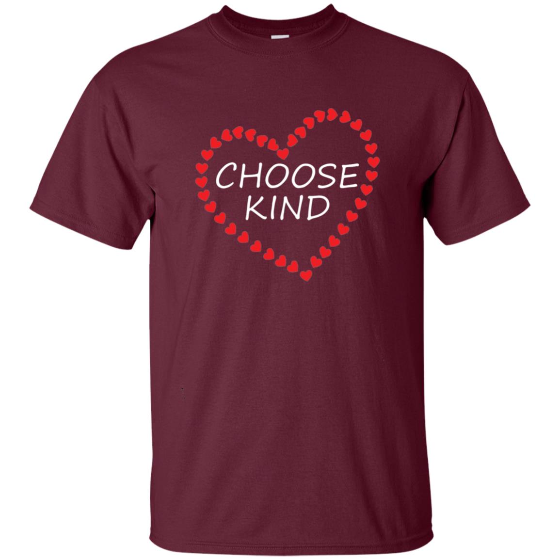 Choose Kind Heart Anti Bullying Shirt Maroon
