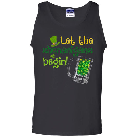 Let The Shenanigans Begin St. Patrick_s Day T-shirt Black