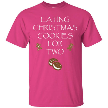 Christmas T-shirt Eating Christmas Cookies For Two Heliconia
