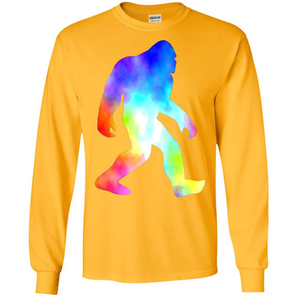 Bigfoot Sasquatch Neon T-shirt Gold