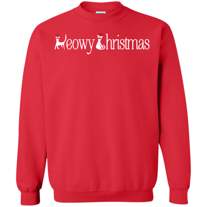 Christmas T-shirt Meowy Christmas Red