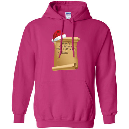 Mom's Christmas List Is Just Silence Funny Mommy Gift Shirt Heliconia