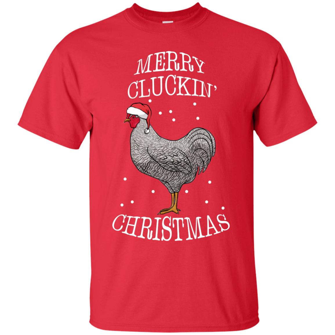 Merry Clucking Christmas Gift 2018 Shirt Red
