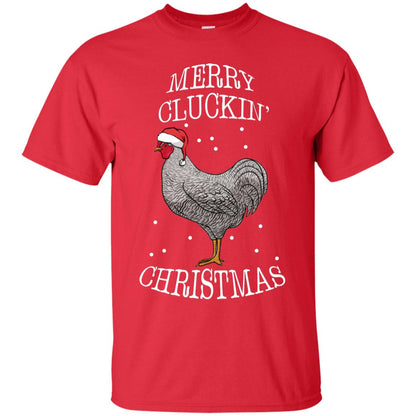 Merry Clucking Christmas Gift 2018 Shirt Red