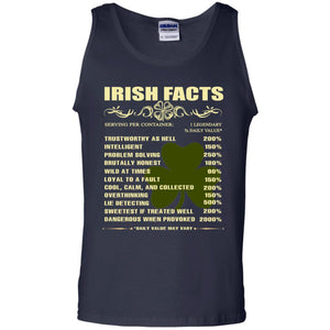 Irish Facts Intelligent Problem Solving ShirtG220 Gildan 100% Cotton Tank Top