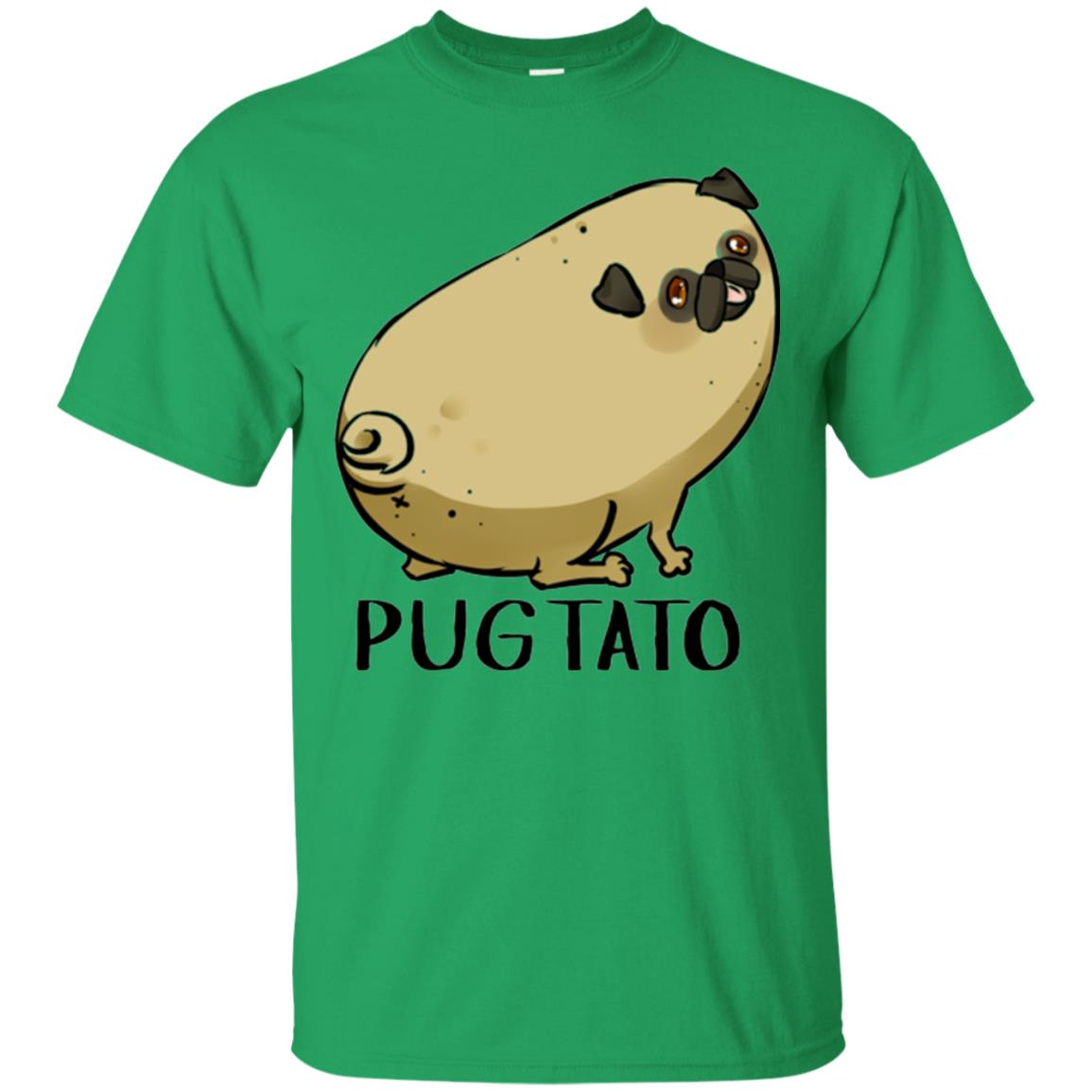 Dog Lovers T-shirt Pugtato Irish Green