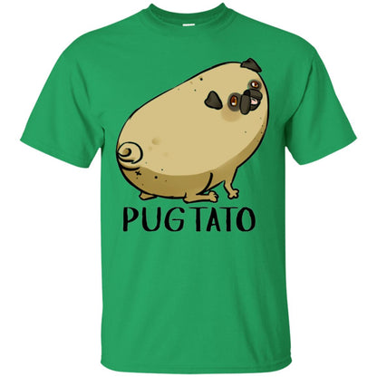 Dog Lovers T-shirt Pugtato Irish Green