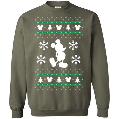 Christmas T-shirt Mickey Mouse Military Green