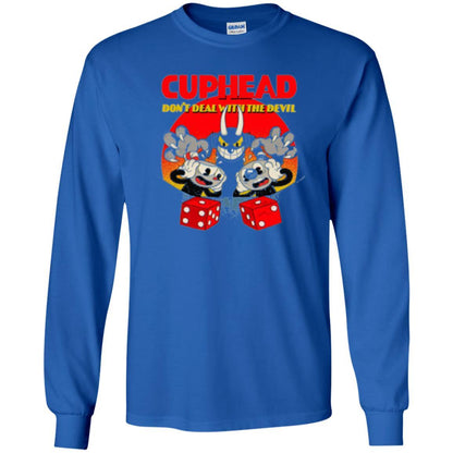 Cuphead And Mugman Devil_s Dice Video Game Graphic T-shirt Royal