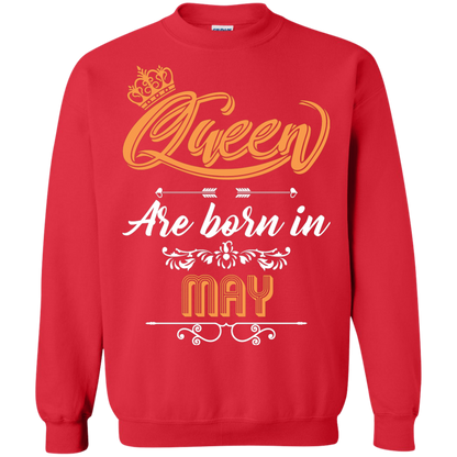Brithday T-Shirt Queen Are Born In May Red