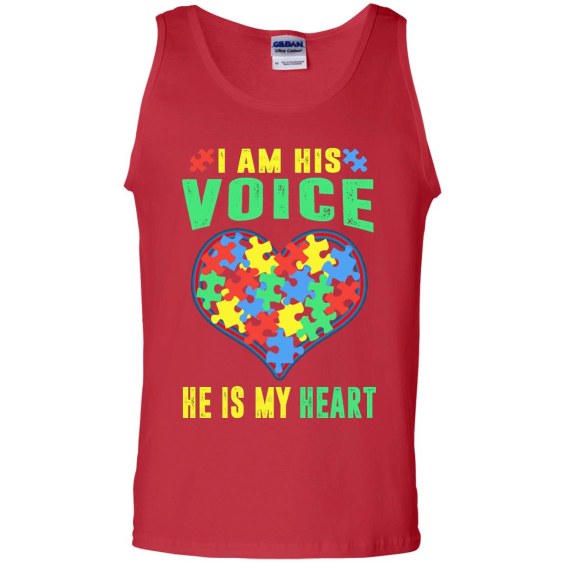 Autism Awareness Shirt He Is My Heart Red