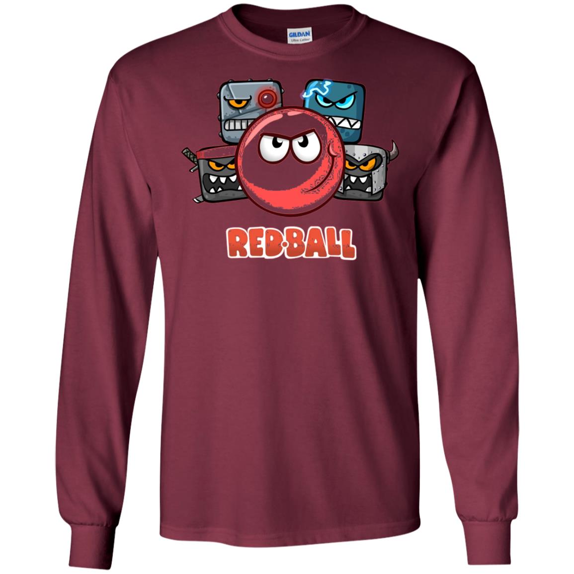Red Ball 4 The Crew Game Lover T-shirt Maroon