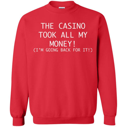 Gambler T-shirt The Casino Took All My Money Red