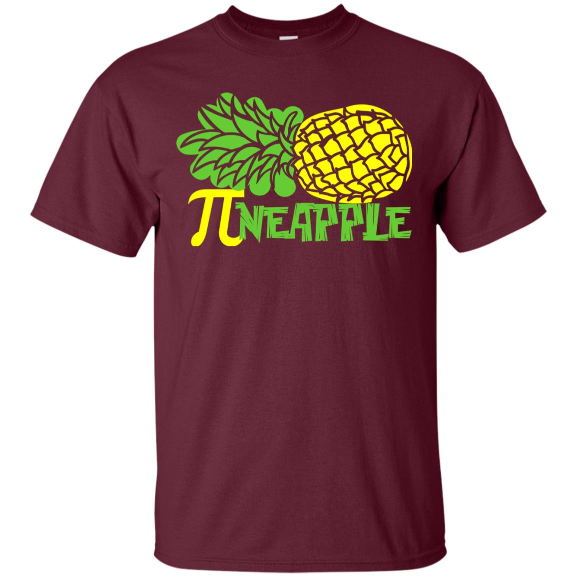 Cool Pineapple Gift Shirt For Pi Day Maroon