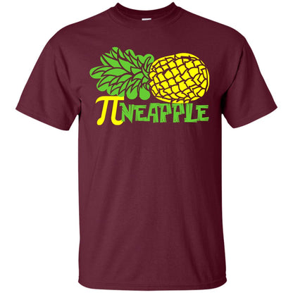 Cool Pineapple Gift Shirt For Pi Day Maroon