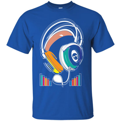 Music Lover T-shirt Sound Activated Glow Royal