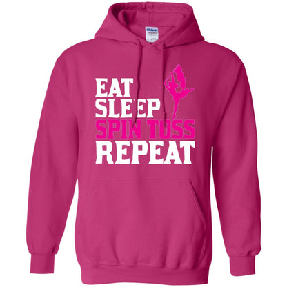 Eat Sleep Spin Toss Repeat Color Guard T-shirt Heliconia