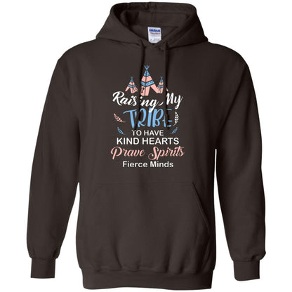 Mommy T-shirt Raising My Tribe To Have Kind Hearts Dark Chocolate