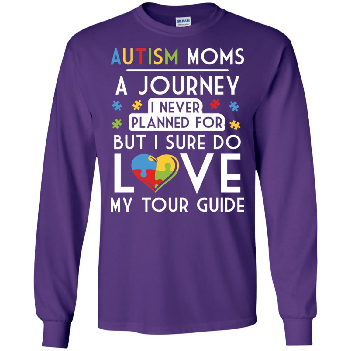 Autism Mom Shirt Autism Mom A Journey Of Love Purple