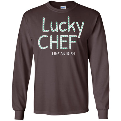 Lucky Chef Like An Irish Shamrock Saint Patrick's Day T-shirt Dark Chocolate