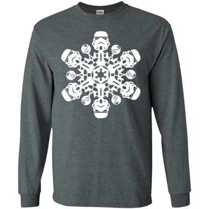 Christmas T-shirt Star Wars Stormtrooper Snowflake Dark Heather