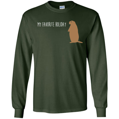 Groundhog Day T-shirt My Favorite Holiday T-shirt Forest Green