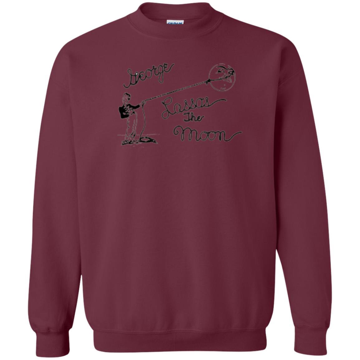 Film T-shirt It's A Wonderful Life George Lassos The Moon Maroon