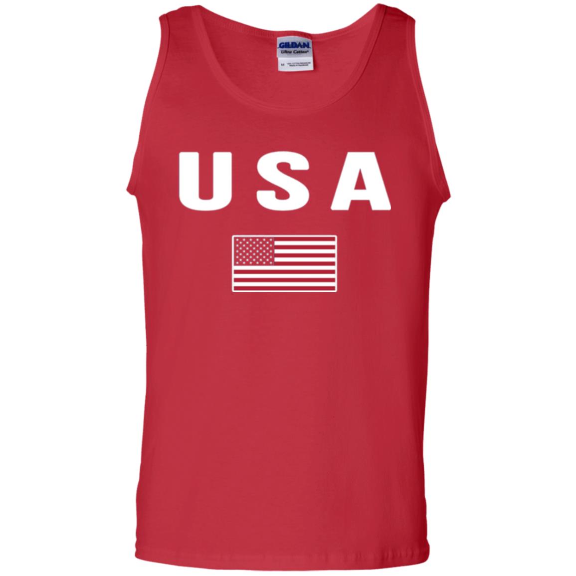 American Flag Us America United States T-shirt Red