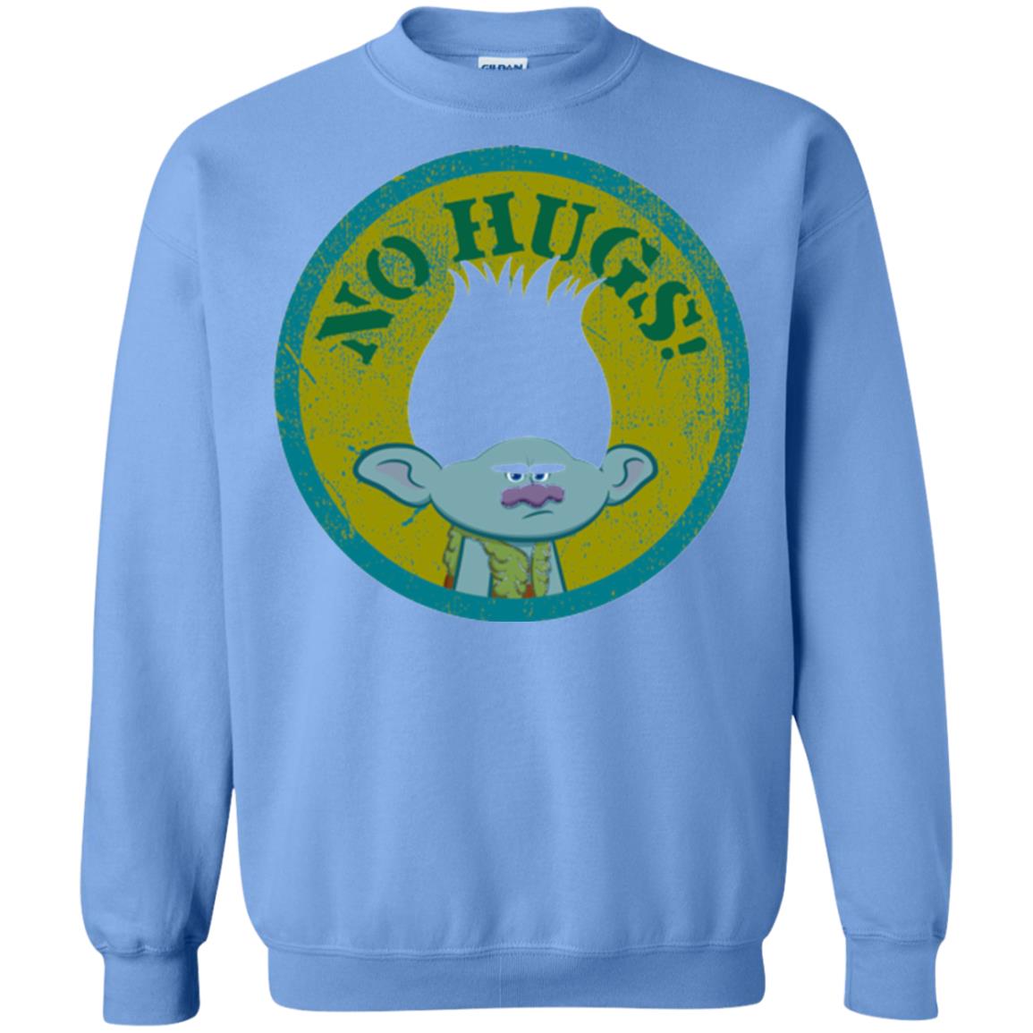 Dream Works_ Trolls No Hugs T-shirt Carolina Blue