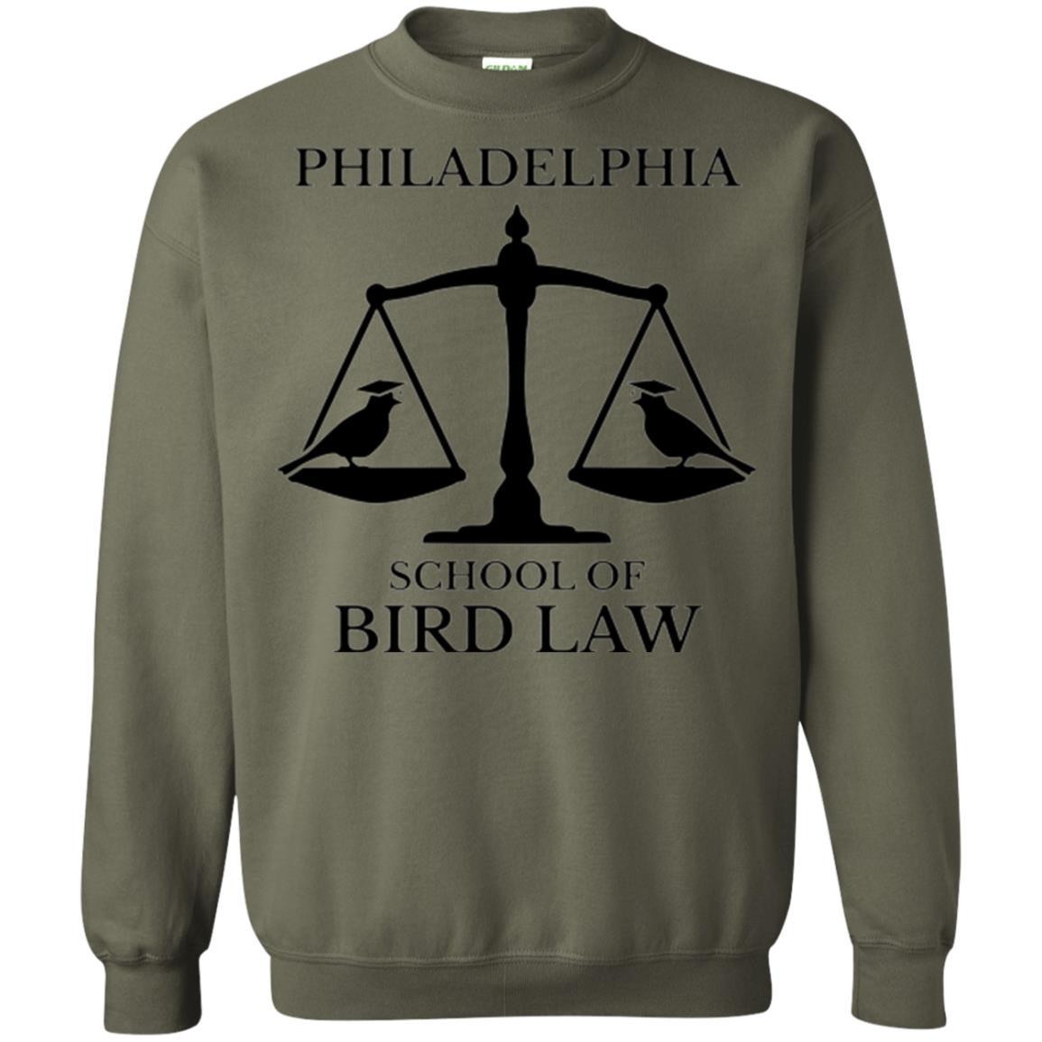 Lawyers T-shirt Philadelphia School Of Bird Law Military Green