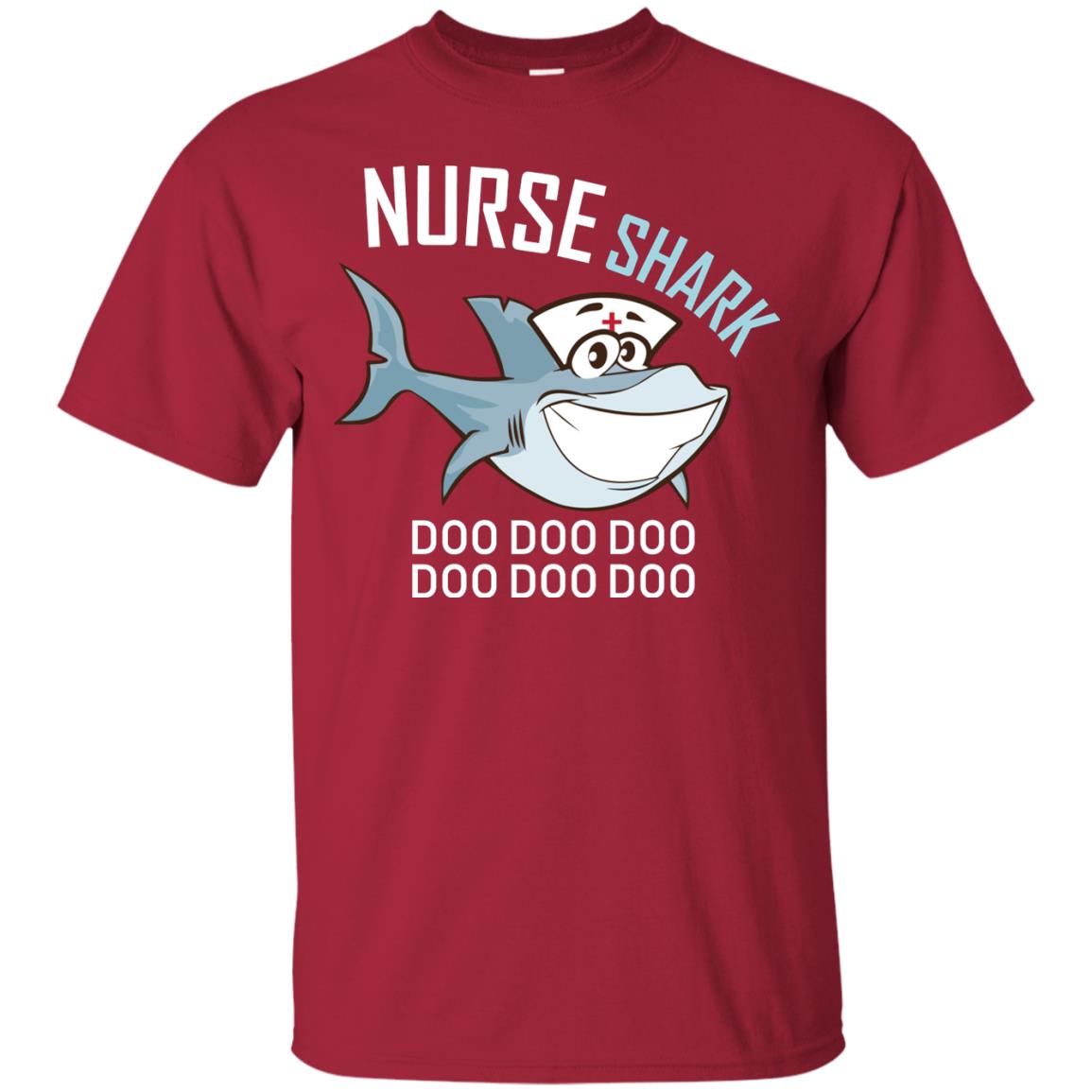Nurse Shark Doo Doo Doo Shark Nursing Shirt Cardinal