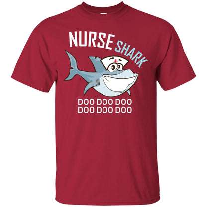 Nurse Shark Doo Doo Doo Shark Nursing Shirt Cardinal