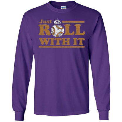 Movie T-Shirt Just Roll With You Purple